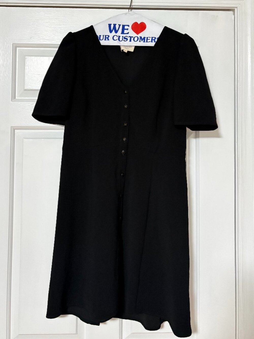 Sezane Lily Dress Black Mini LBD - Picture 4 of 8